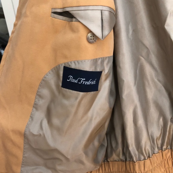 Yellow Paul Fredrick Silk Jacket - Picture 5 of 5